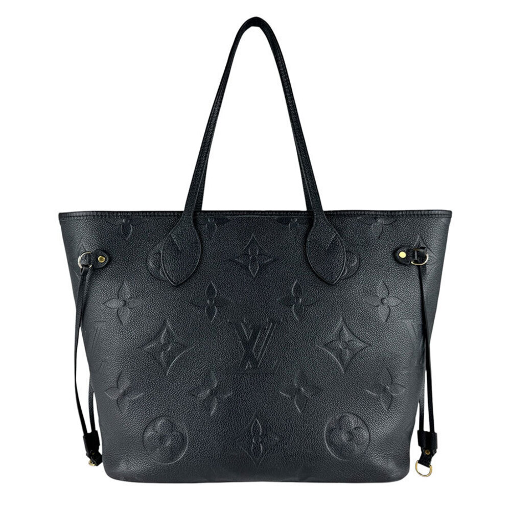 Louis Vuitton Monogram Empreinte Neverfull Tote Bag Leather Noir Black
